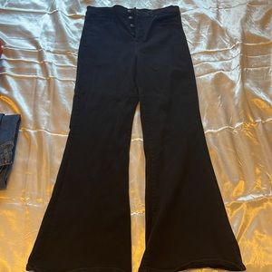 Black bell bottom jeans